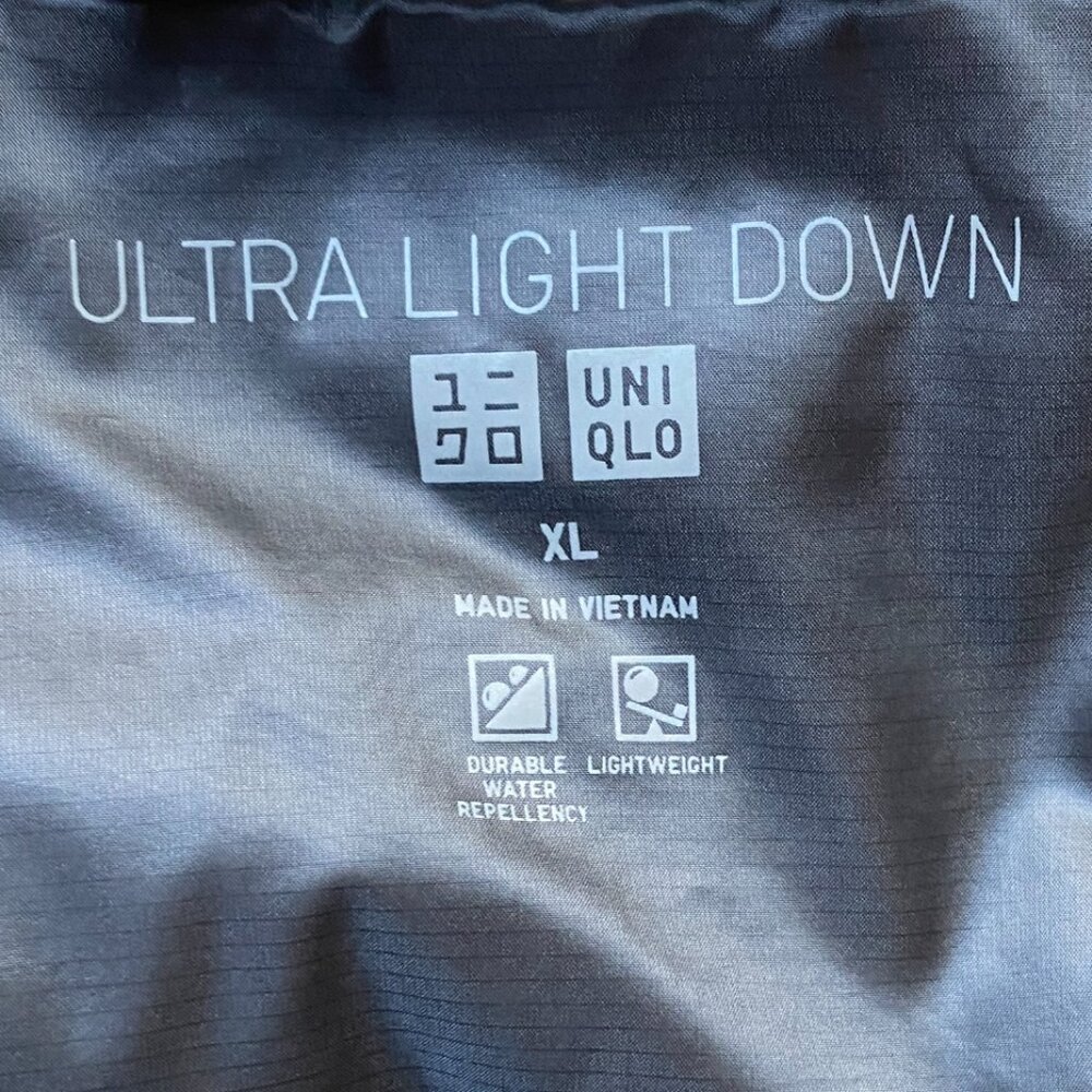 Uniqlo Ultra Light Down Puffer Vest Packable Gorpcore Hiking Water Repellant-XL - Picture 11 of 12